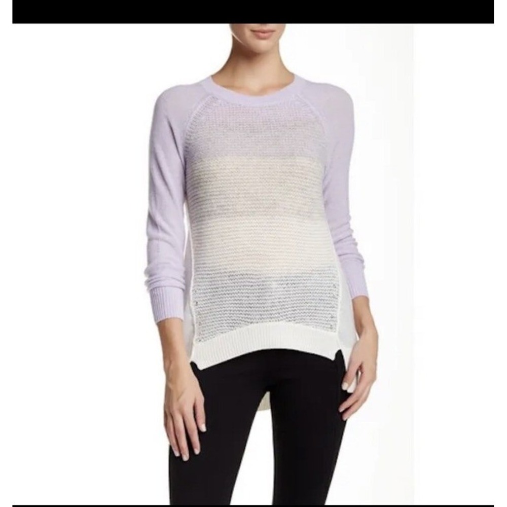 Rebecca Taylor Womens Boho Wool Cashmere Ombre Knit Sweater Size‎ S Coastal